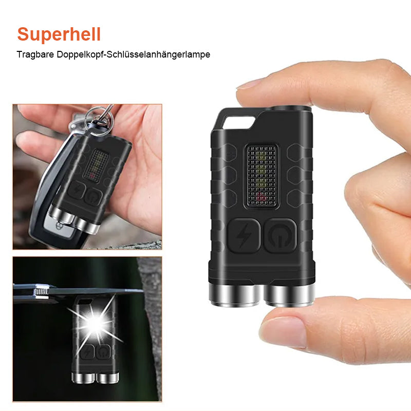 Magnetische Mini-Schlüsselanhänger-Taschenlampe