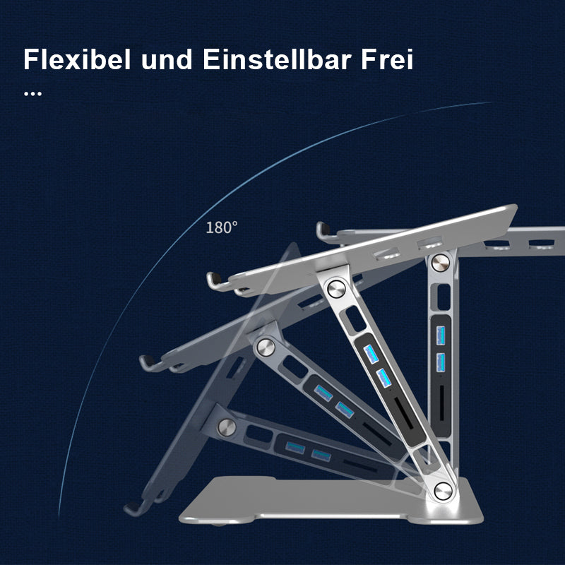 Faltbarer und tragbare Laptophalterung aus Aluminiumlegierung