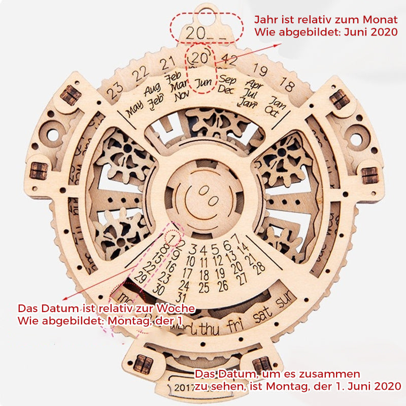 Holzpuzzle Ewiger Kalender