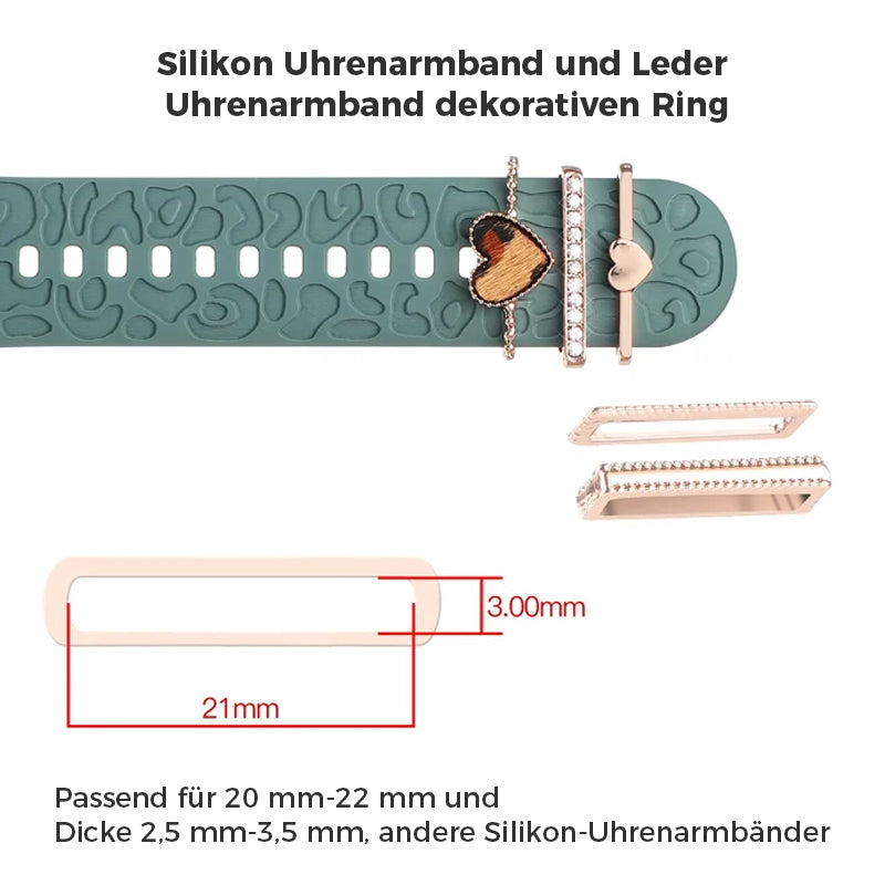 Watch Silikonbänder Dekorative Ringe