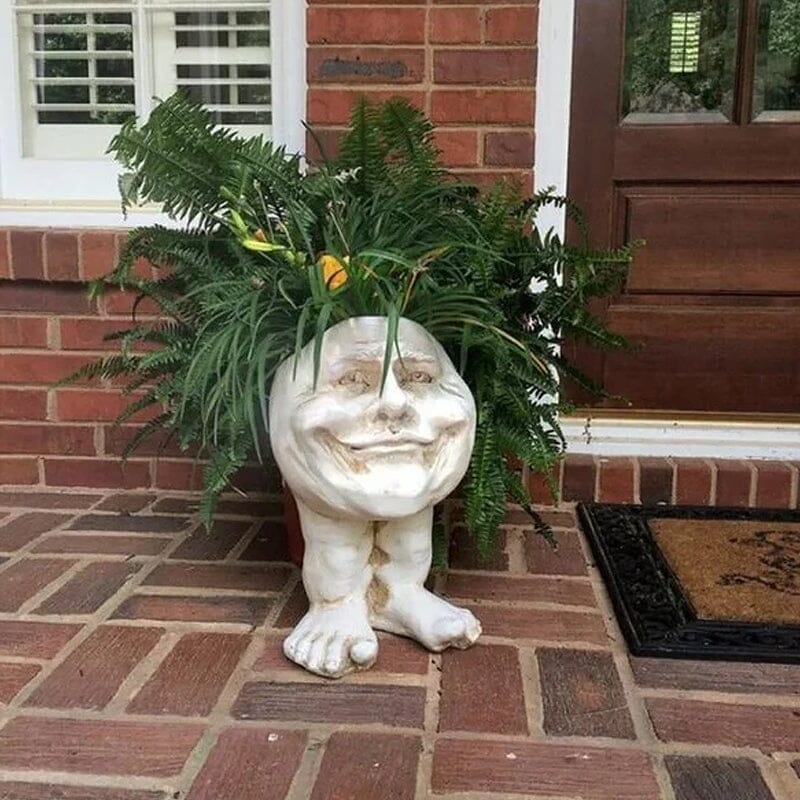 Mugglys Gesicht Statue Pflanzer