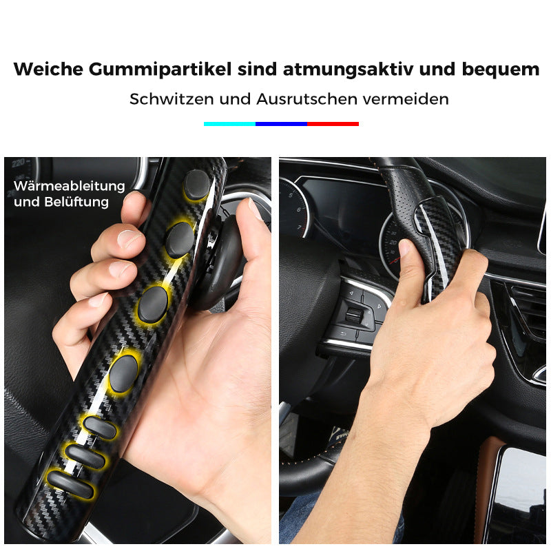 Rutschfeste Lenkradabdeckung aus Kohlefaser