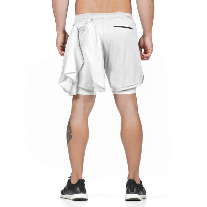 2 in 1 Shorts Sicherheitstasche Fitness-hose