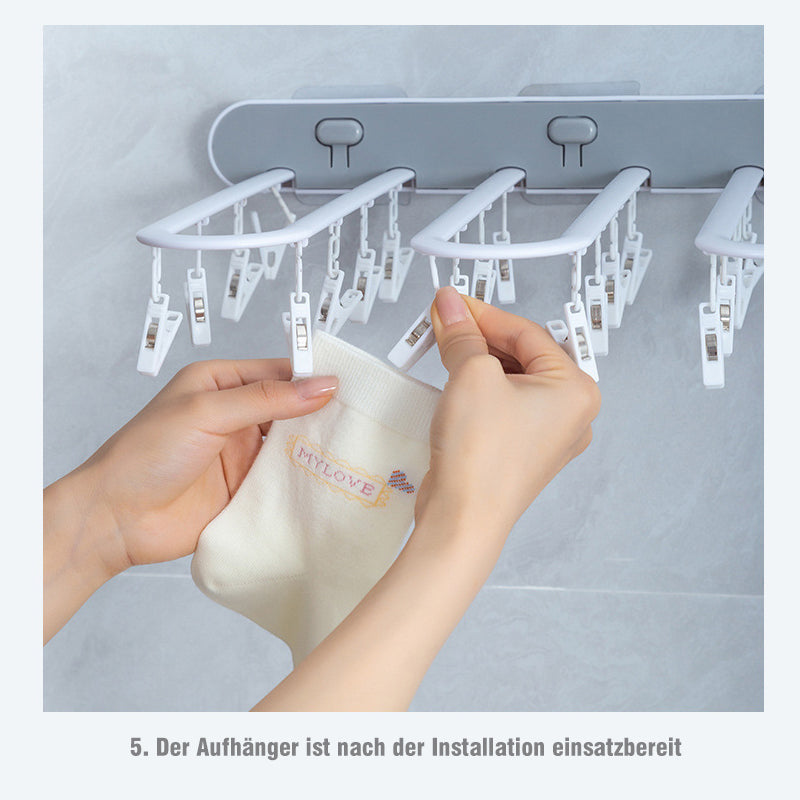 Multifunktionaler faltbarer drehbarer Wäscheständer