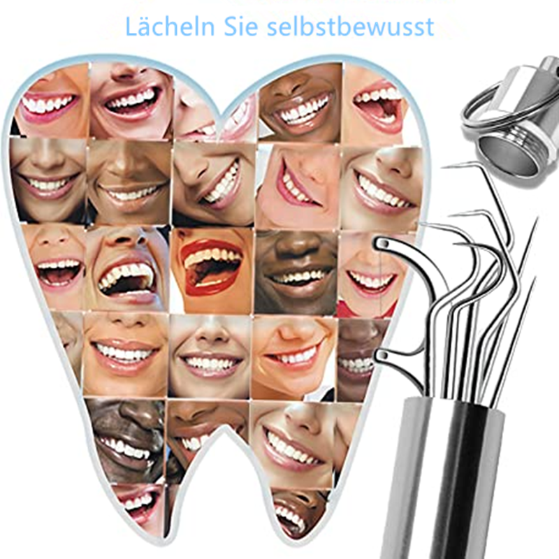 Zahnstocher-Set aus Edelstahl (7 Stk)