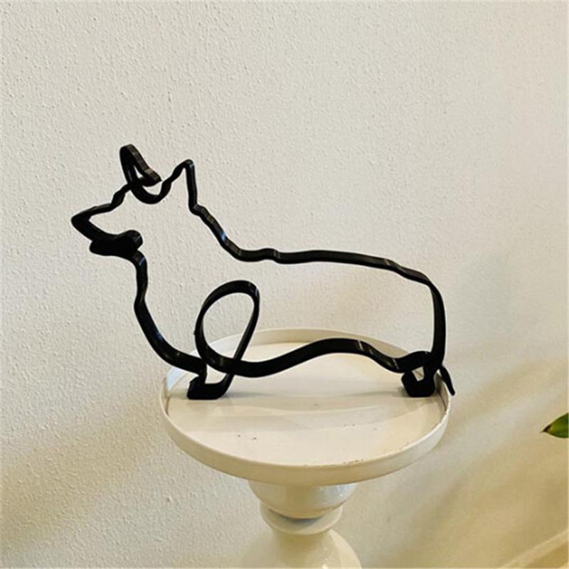 Hunde Kunstskulptur Haushalt Dekoration