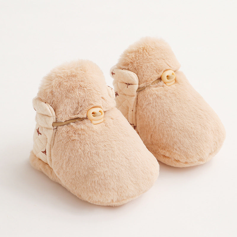 Baby Karikatur-Plüsch-Baumwollschuhe
