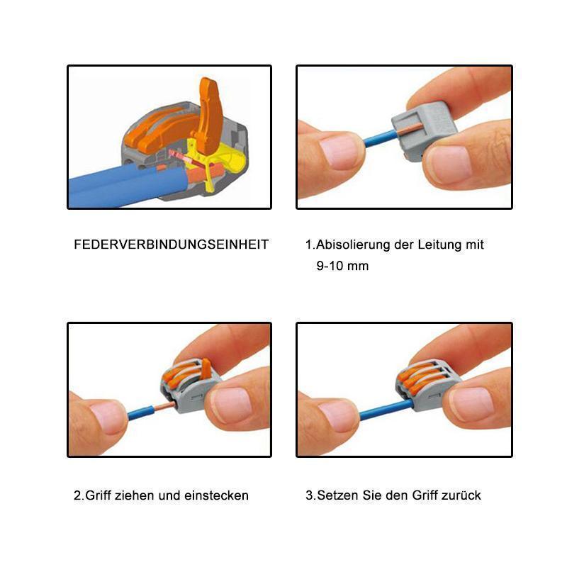 Universal-LED-Kabelstecker für die schnelle Verkabelung(10 Pcs)