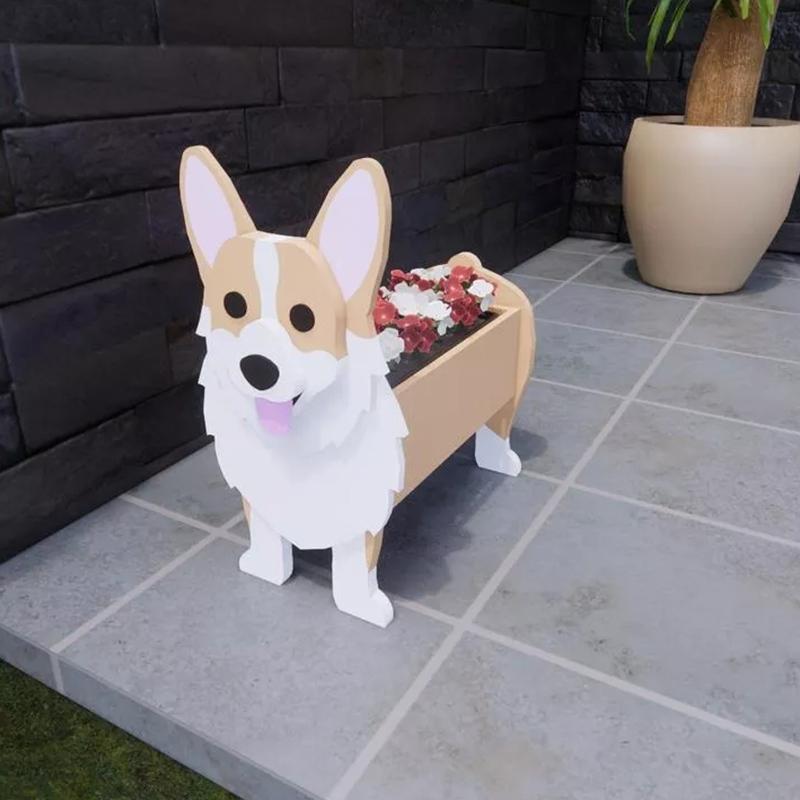 Süßer Corgi Blumentopf