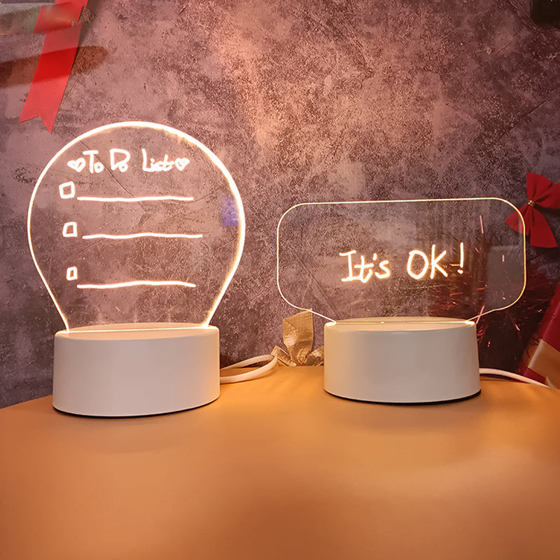 Wiederbeschreibbares 3D Nachtlicht Messageboard