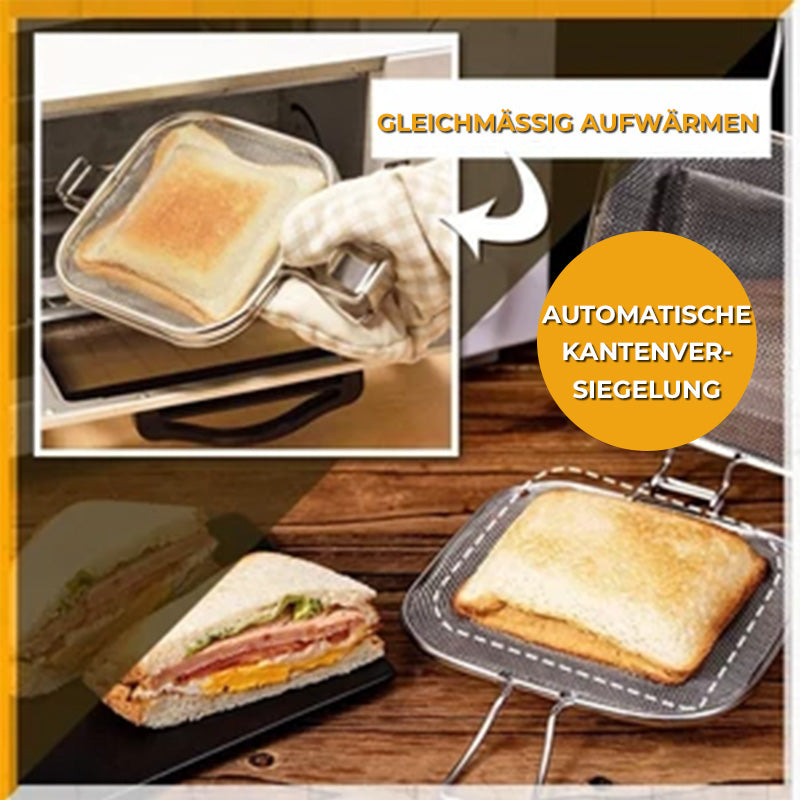 Tragbares Sandwich Bratengestell aus Edelstahl