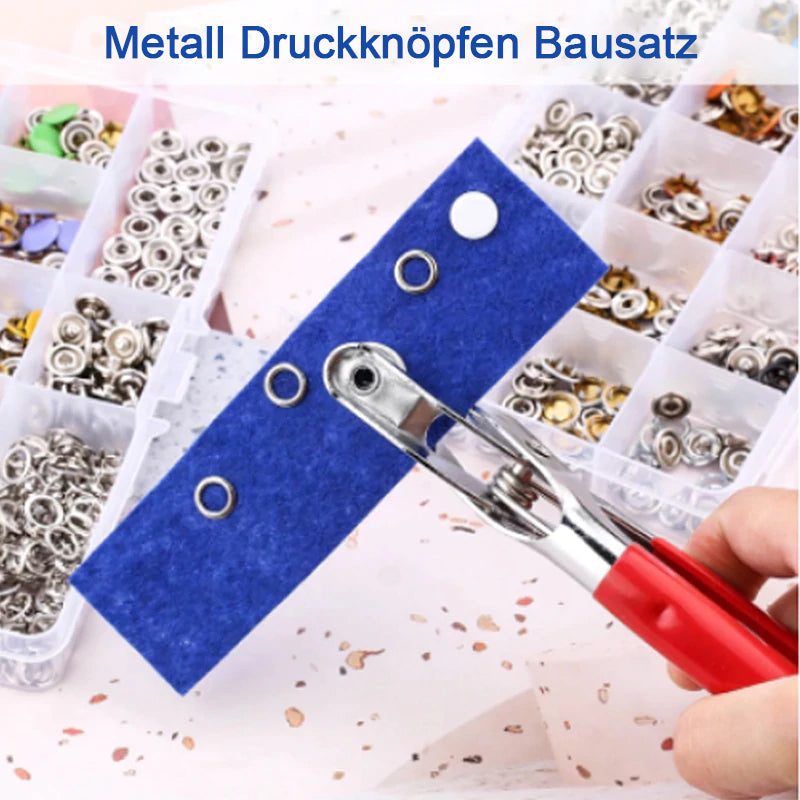 Klugeule Metall Druckknöpfen Bausatz