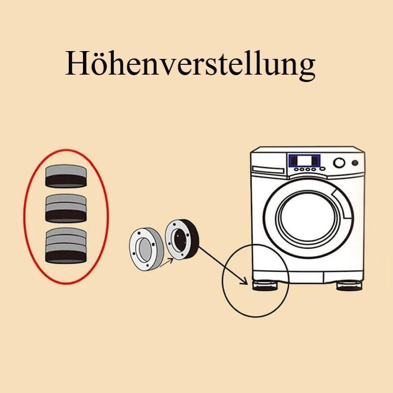 Rutschfeste und geräuschreduzierende Waschmaschinenfüße (2 STÜCKE)