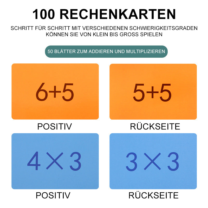 Magnetisches 2-in-1 Multiplikations- und Additions-Lernspielzeug für Kinder