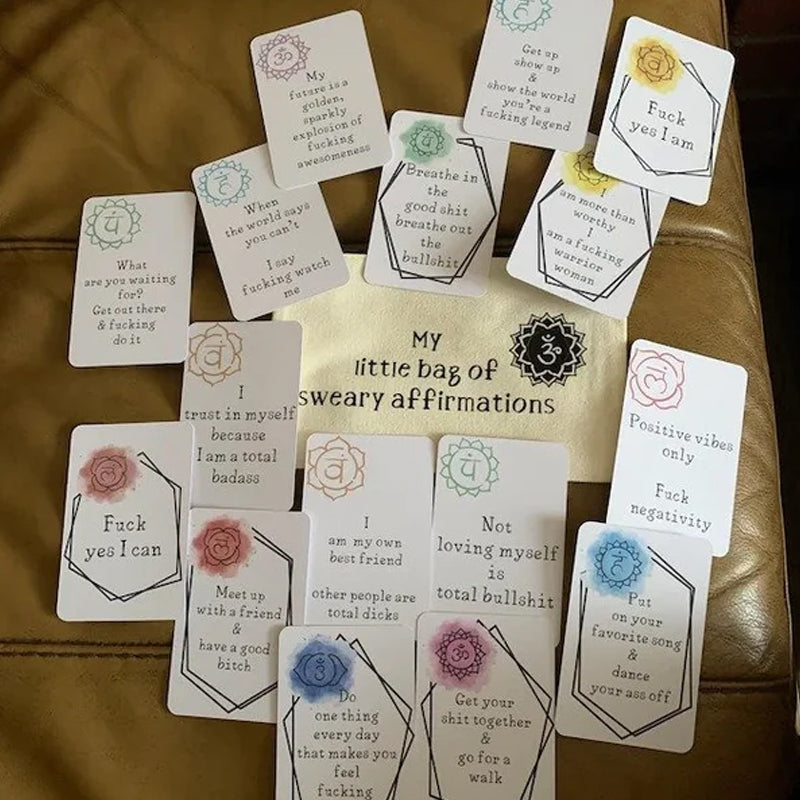 Lustiges Affirmationskarten Geschenk