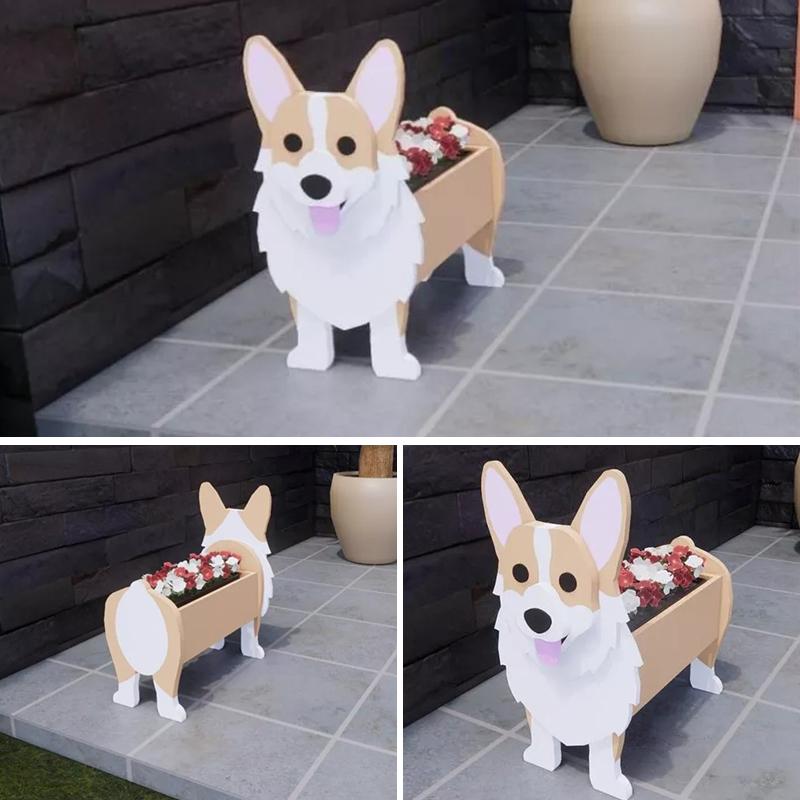 Süßer Corgi Blumentopf