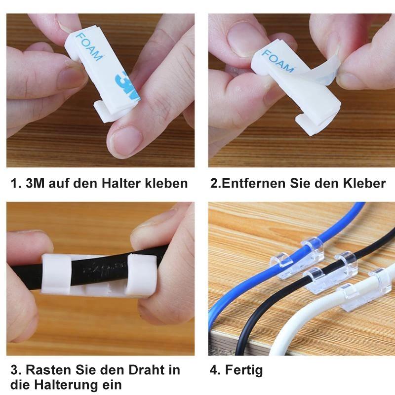 Selbstklebender Kabel-Organizer (20 Stück)