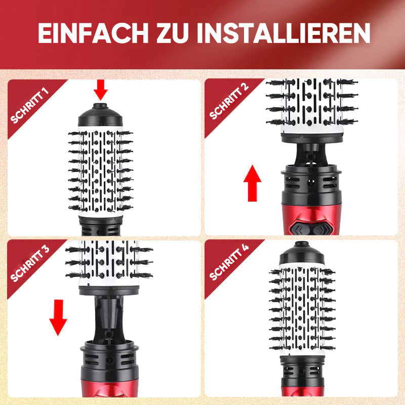 3-in-1-Heißluftstyler und rotierender Haartrockner