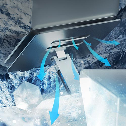 Faltbarer und tragbare Laptophalterung aus Aluminiumlegierung