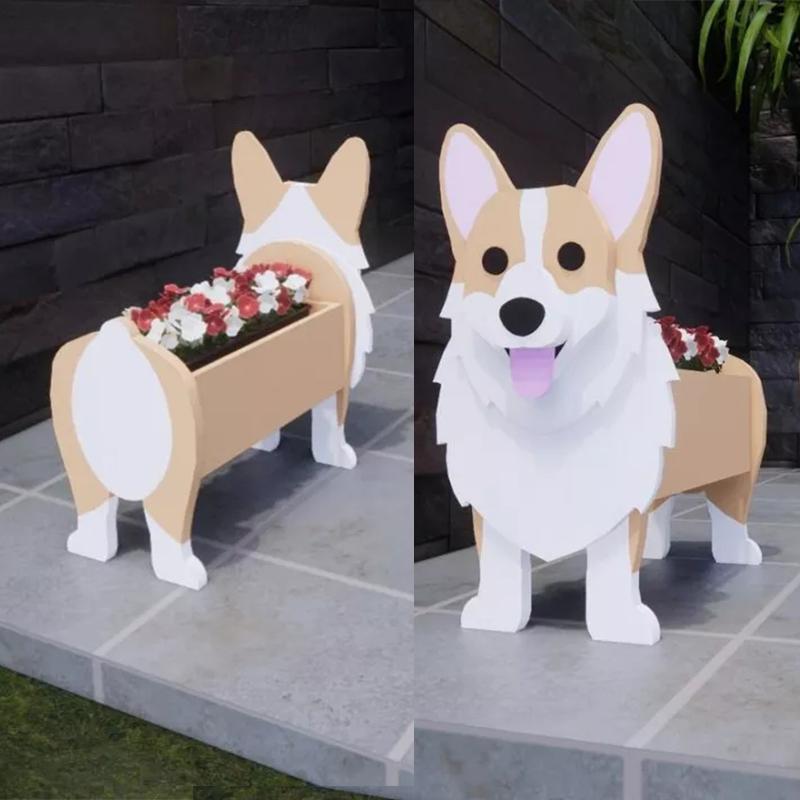 Süßer Corgi Blumentopf