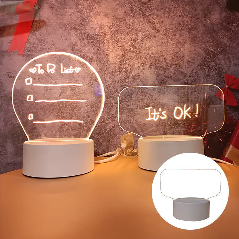 Wiederbeschreibbares 3D Nachtlicht Messageboard