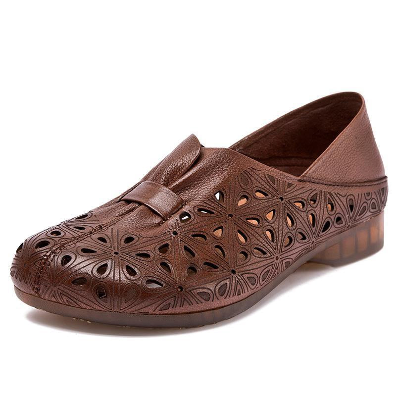 Damen Leder Atmungsaktive Sandalen