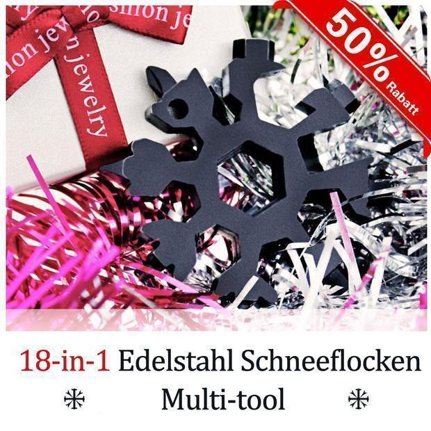 18-in-1 Edelstahl Schneeflocken Multi-tool
