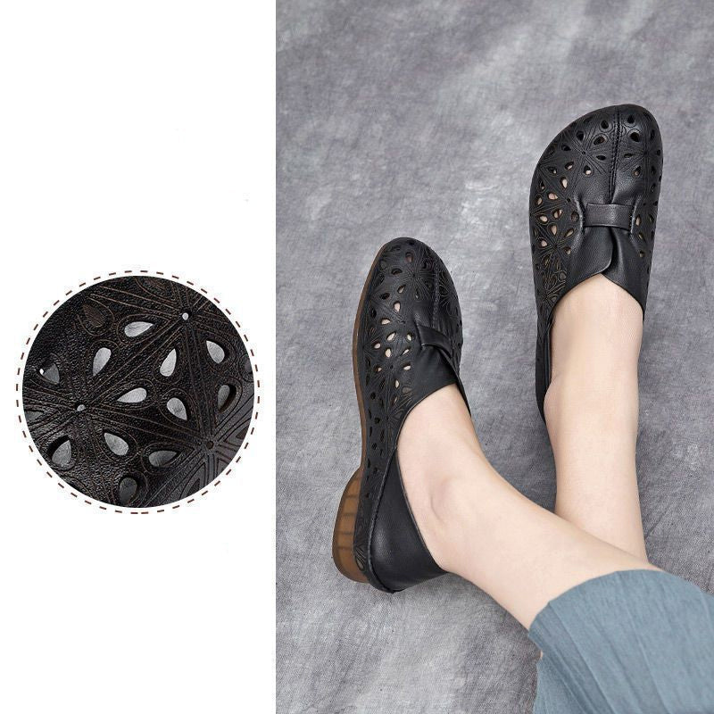 Damen Leder Atmungsaktive Sandalen