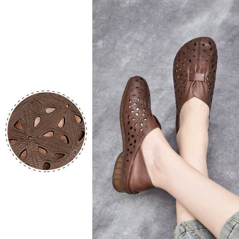 Damen Leder Atmungsaktive Sandalen