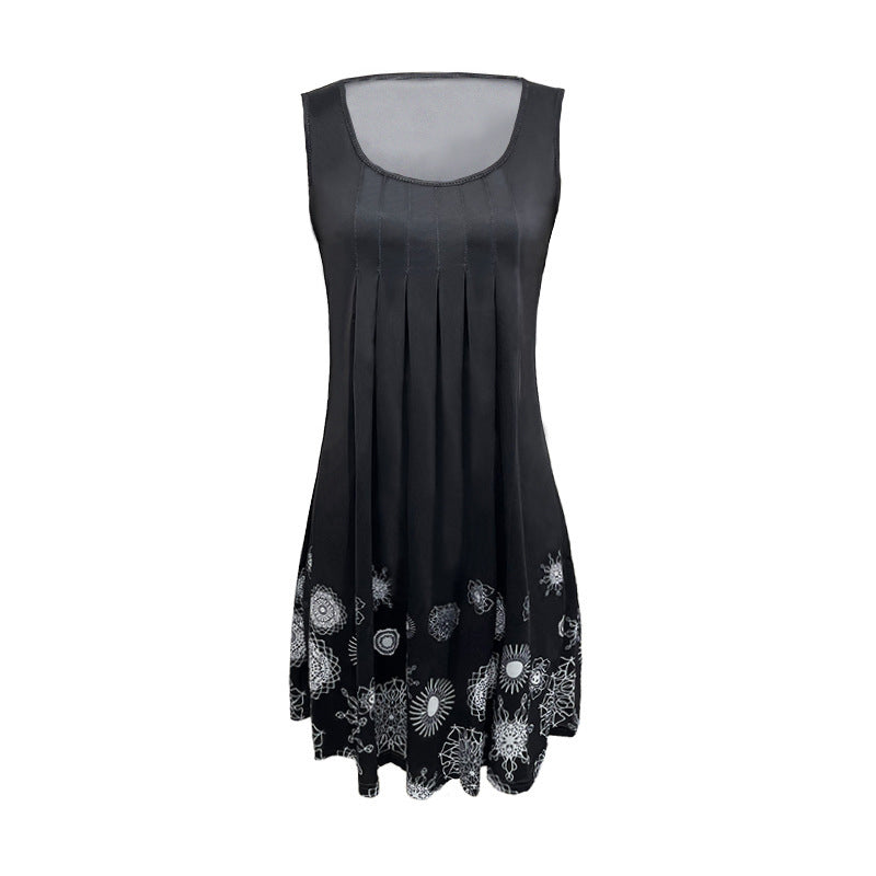 Mode lockeres ärmelloses Kleid