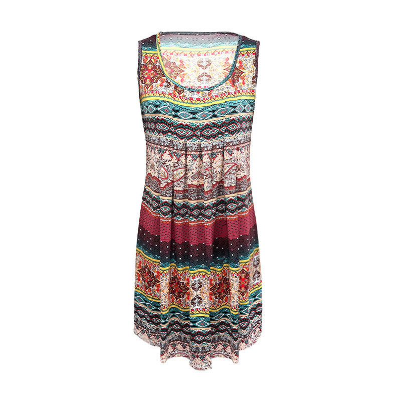 Mode lockeres ärmelloses Kleid